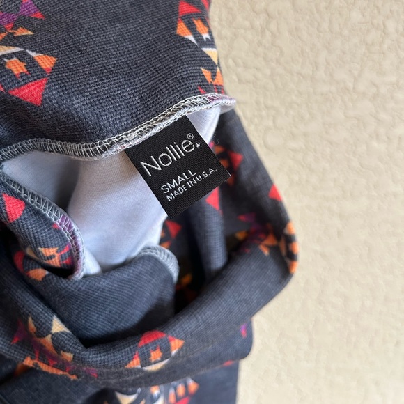 Gray Aztec Printed Mini Pencil Skirt, Size Small - Picture 4 of 5